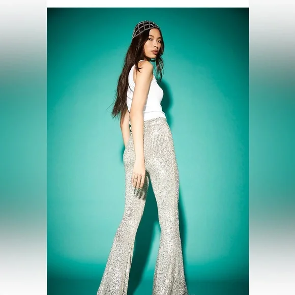 NWT FP x Show Me Your Mumu Mercury Bells Flare Pants - Picture 2 of 13